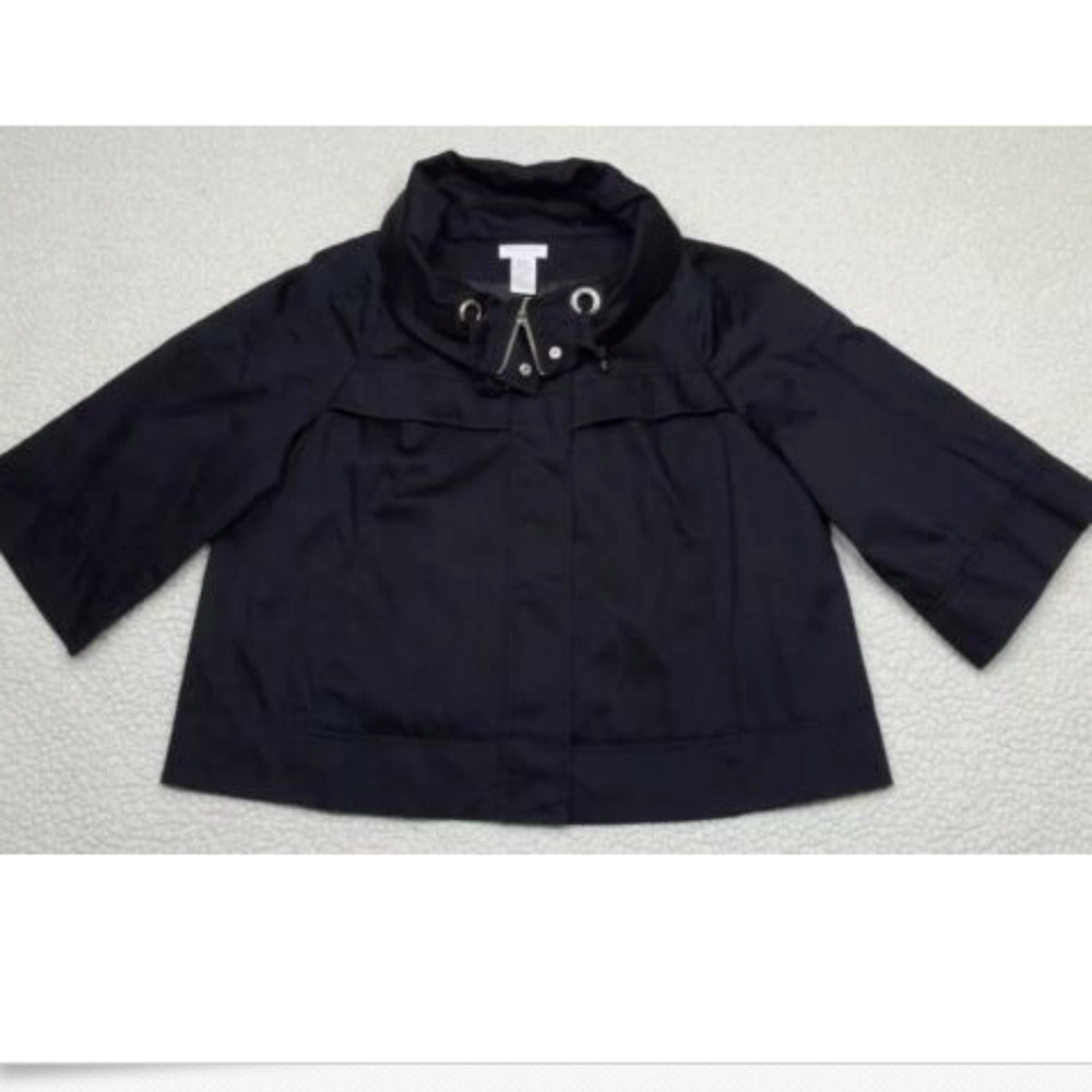 🦋 Worthington Jacket Full Zip Size L 3/4 Sleeves